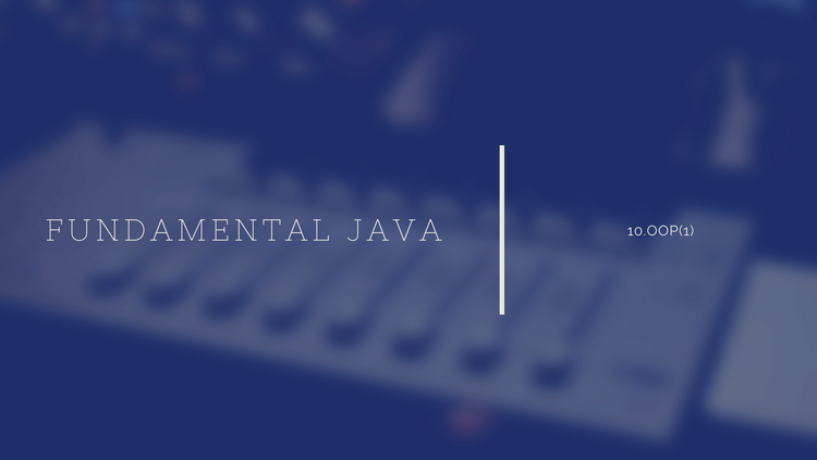<Java> 객체지향프로그래밍 1